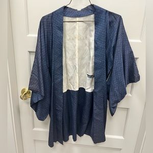 Blue Open Front Sweater